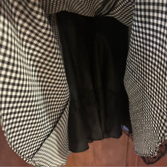 Samantha Says Black Gingham Dress with Red Bow - Picture 11 of 13